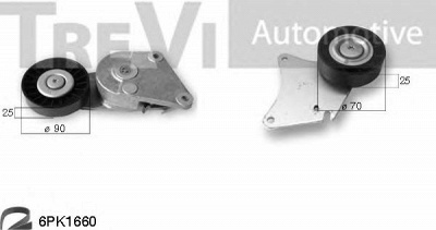 TREVI AUTOMOTIVE ka1019 -  Поликлиновой ременный комплект